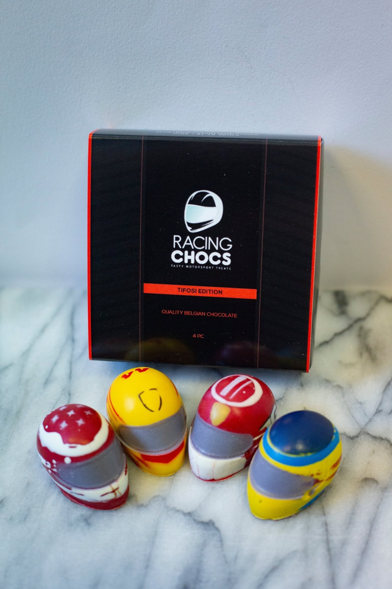 4pc Racing Chocs - Tifosi Box - Racing Chocs