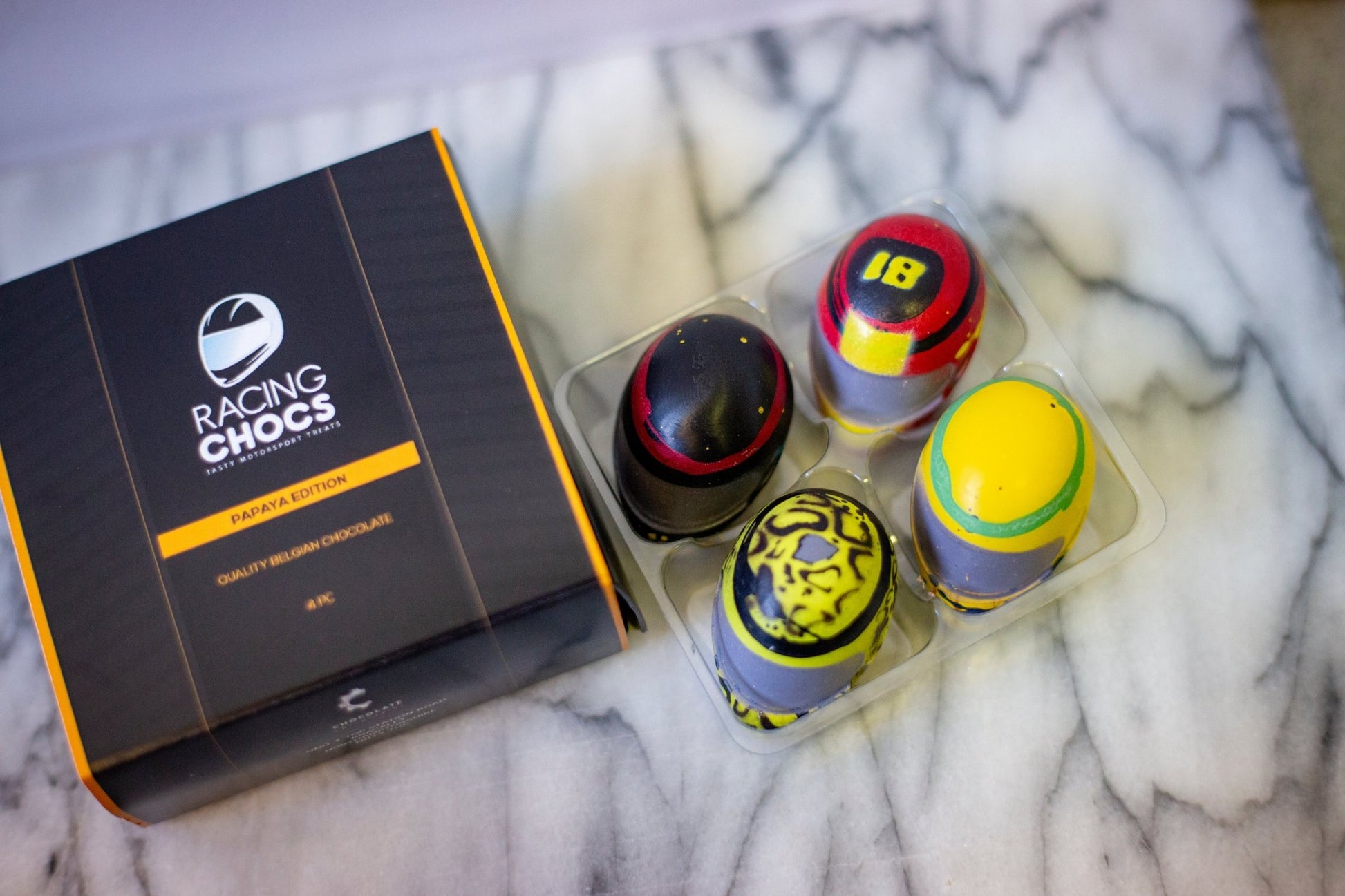 4pc Racing Chocs - Papaya Box - Racing Chocs